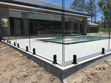 Pool Railings-Pool-Frameless-Glass-Railings Installed in Aurora